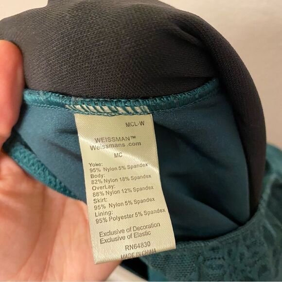 Weissman dance costume lyrical dark green Every Breath You Take 12504 MC child - Picture 7 of 12